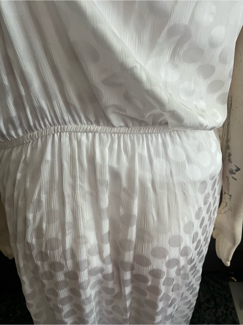 Robbie Bee White Polka Dot Halter Maxi Dress - Picture 7 of 8